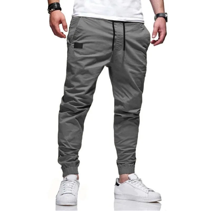 Men's Casual Jogger Cargo Sweatpants With Multi-pocket Design