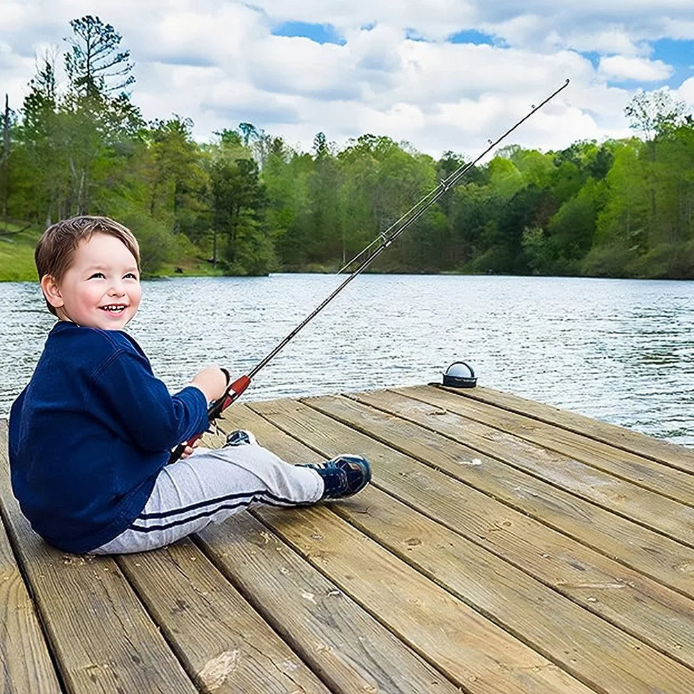 Kids Telescopic Fishing Rod Set With Spinning Reel And Lures