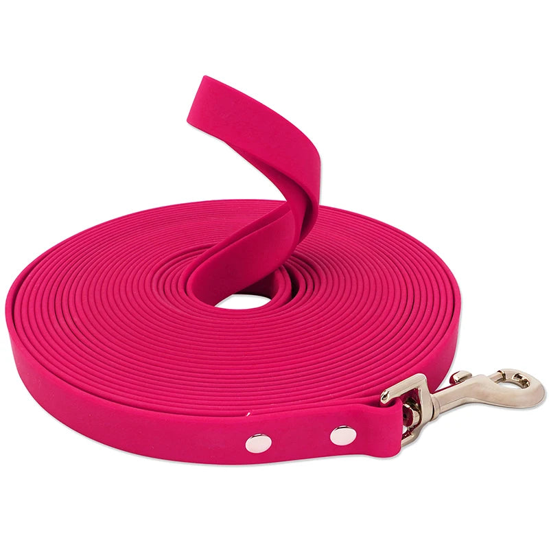Waterproof Dog Leash PVC Easy Clean Walking Lead Durable