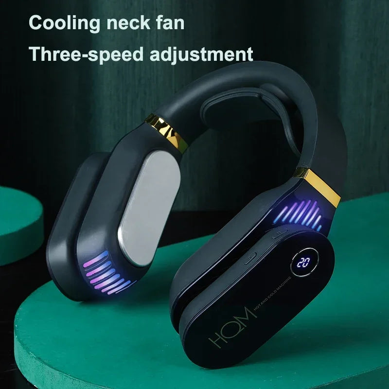 ZAOXI Neck Fan Air Cooler Bladeless USB Wearable With Heater