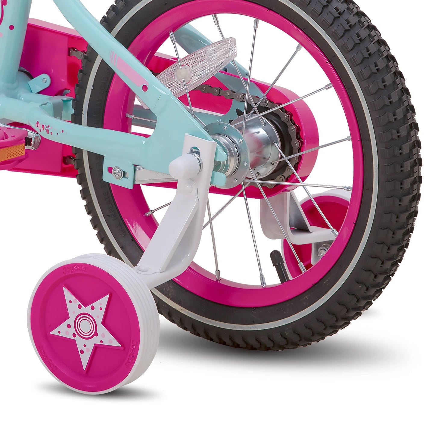 Joystar Kids Bike With Training Wheels Basket Water Bottle Handbrake