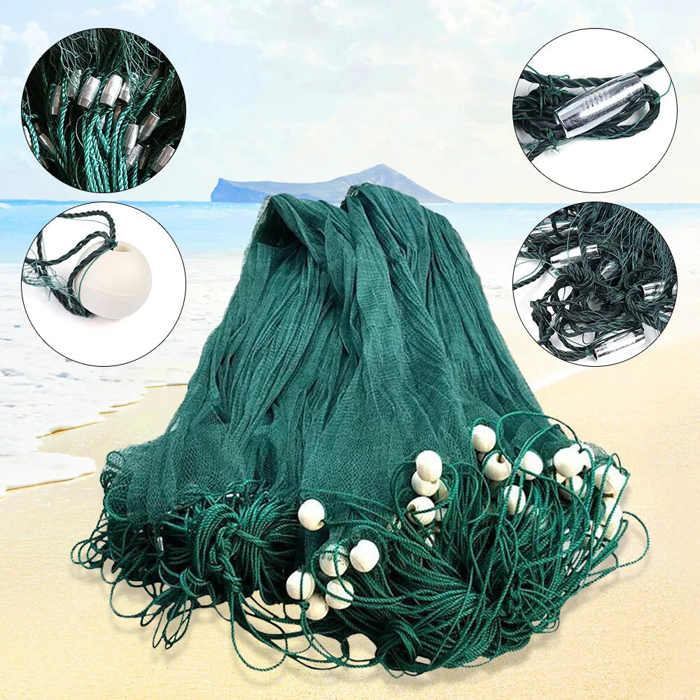 Bymaocar Monofilament Gill Net For Fishing With Float
