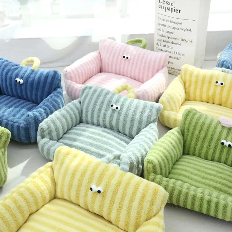 NONECN Puppy Cozy Sofa Kennel For Winter Warm Pet Nest Bed