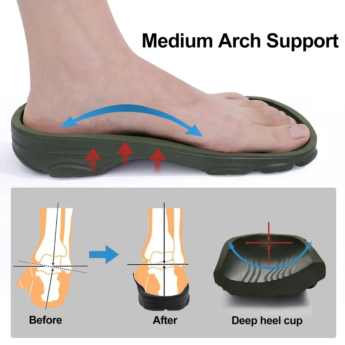 Men Outdoor Sandals Non Slip Breathable EVA Beach Shoes