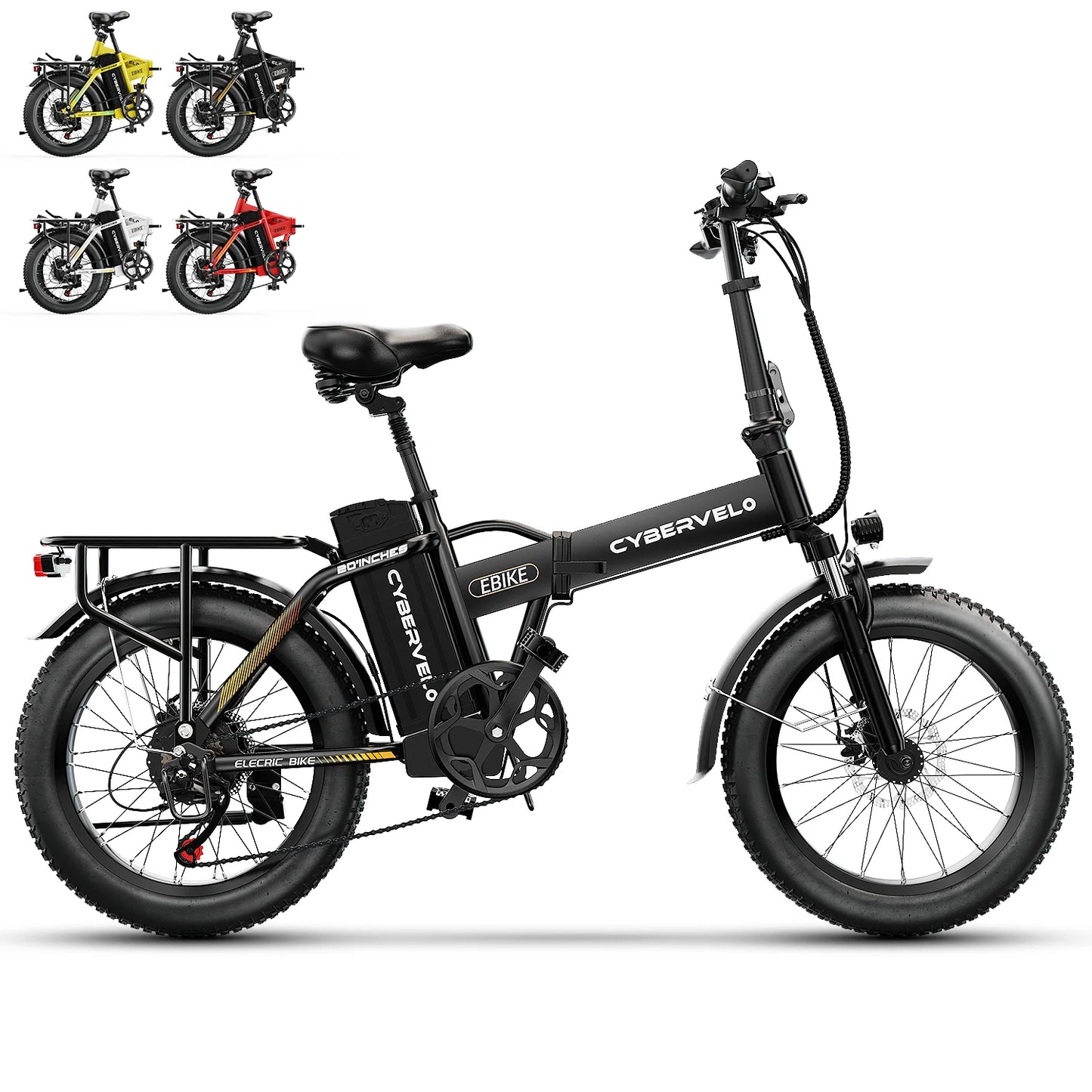 CYBERVELO EK4 Folding Electric Bike For Adults With Fat Tire