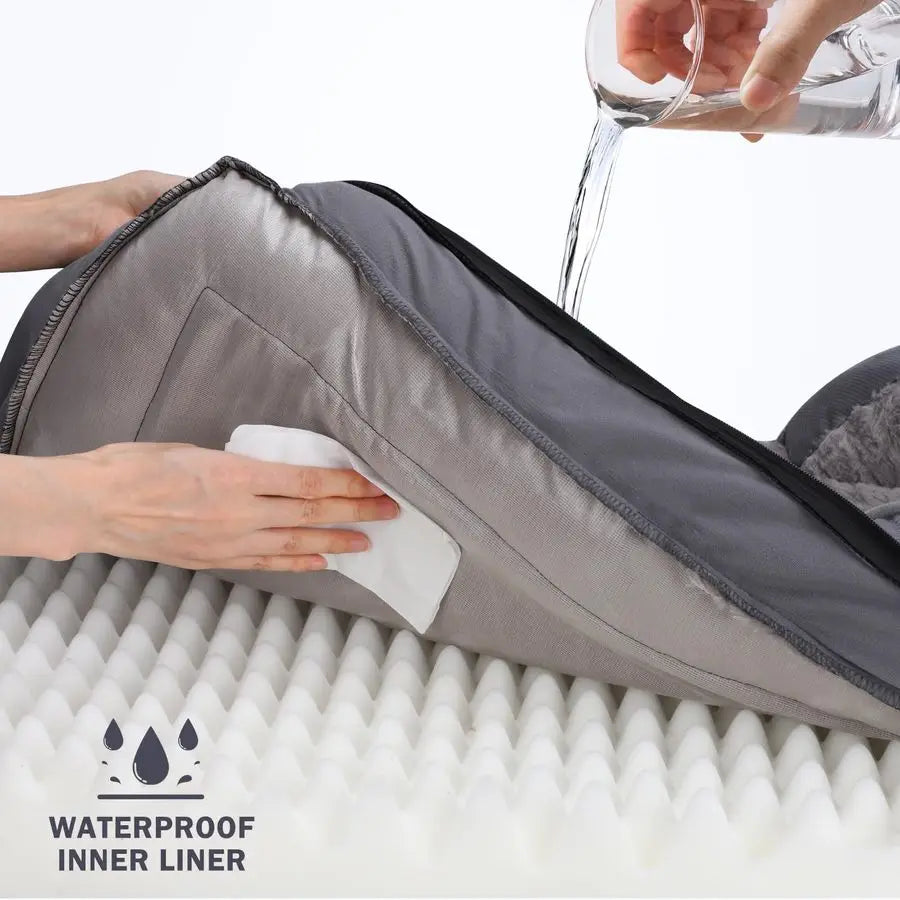 Orthopedic Dog Bed With Egg Crate Foam And Waterproof Liner