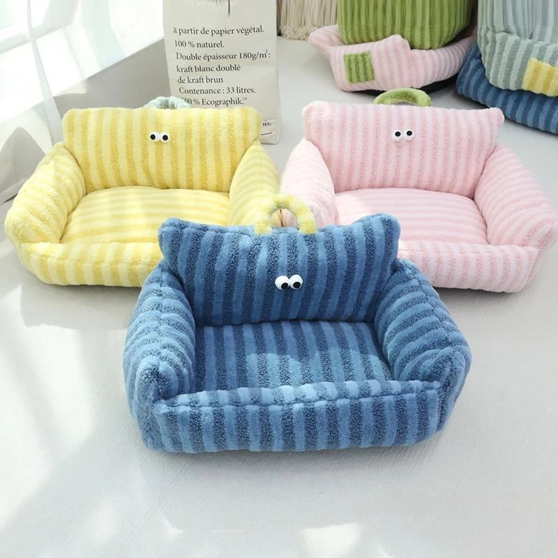 NONECN Puppy Cozy Sofa Kennel For Winter Warm Pet Nest Bed