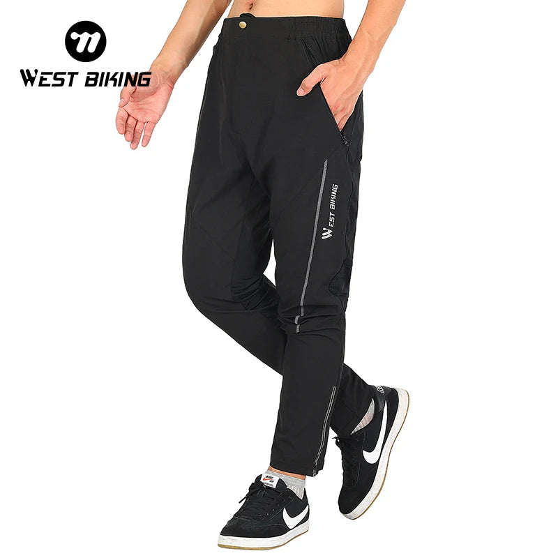 West Biking Men's Quick Dry Reflective Jogger Pants