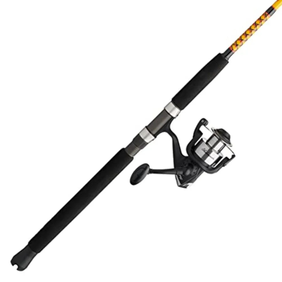 Complete Spinning Rod And Reel Combo For Ocean Boat Fishing