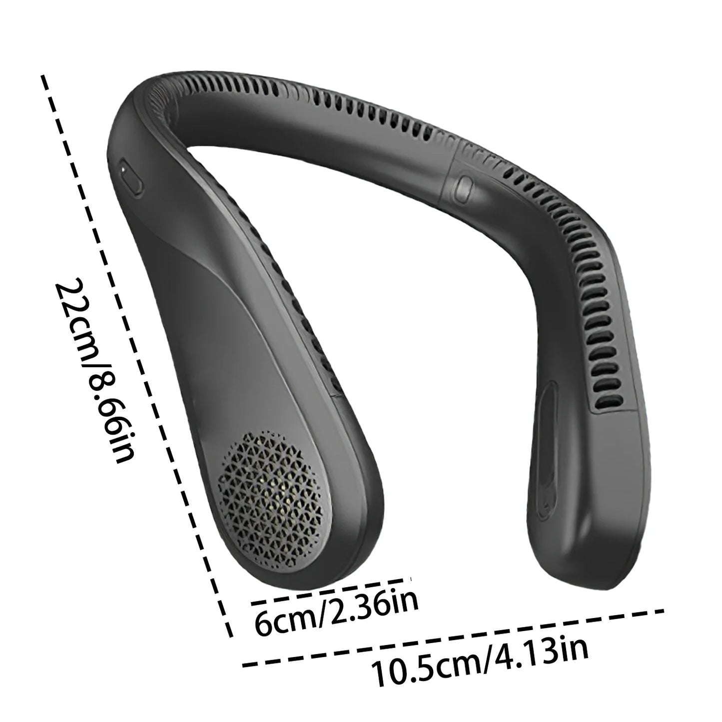 Portable Neck Fan Rechargeable USB Bladeless Hands Free Cooling