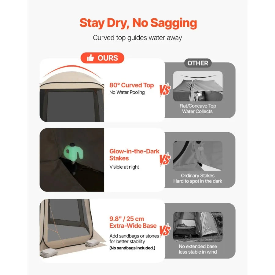 Screen House Pop Up Tent With Netting Sides Garden