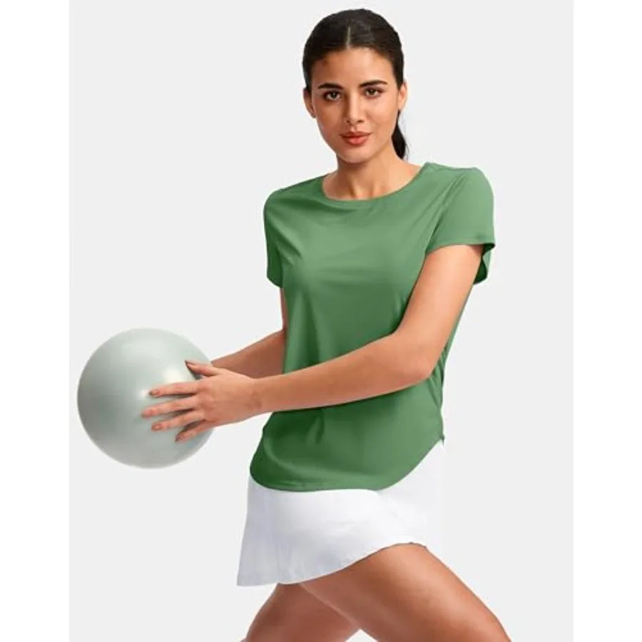 Gradual Quick Dry Bamboo Yoga Running Top For Women