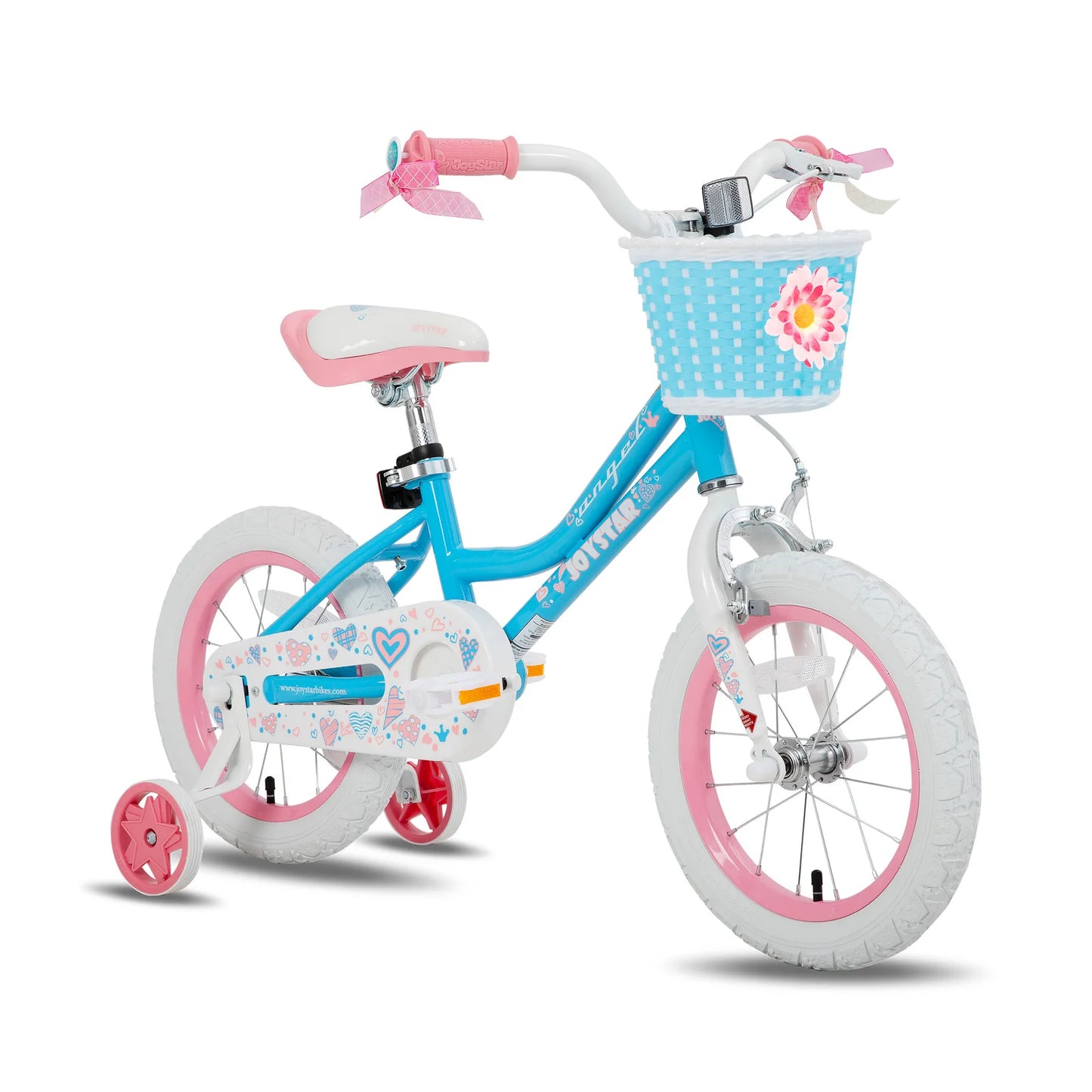 JOYSTAR Kids Bicycle With Basket And Training Wheels