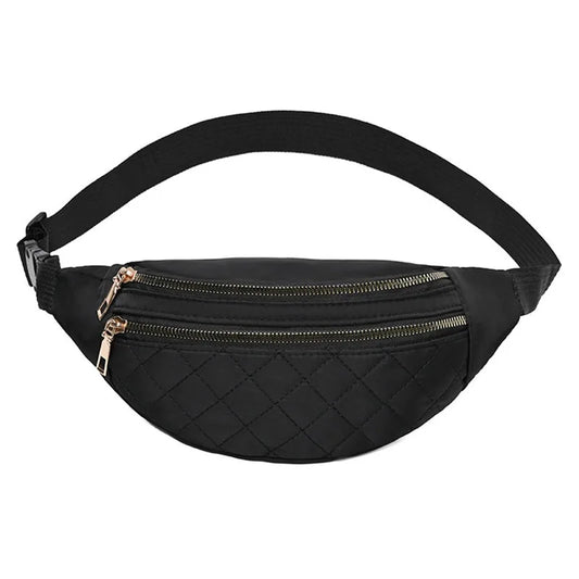 Waist Bag Women Men Waterproof Pocket Fashion Casual Chest Handbag Unisex Sports Travel Purse Plaid Waist Pack Belly Bags Case