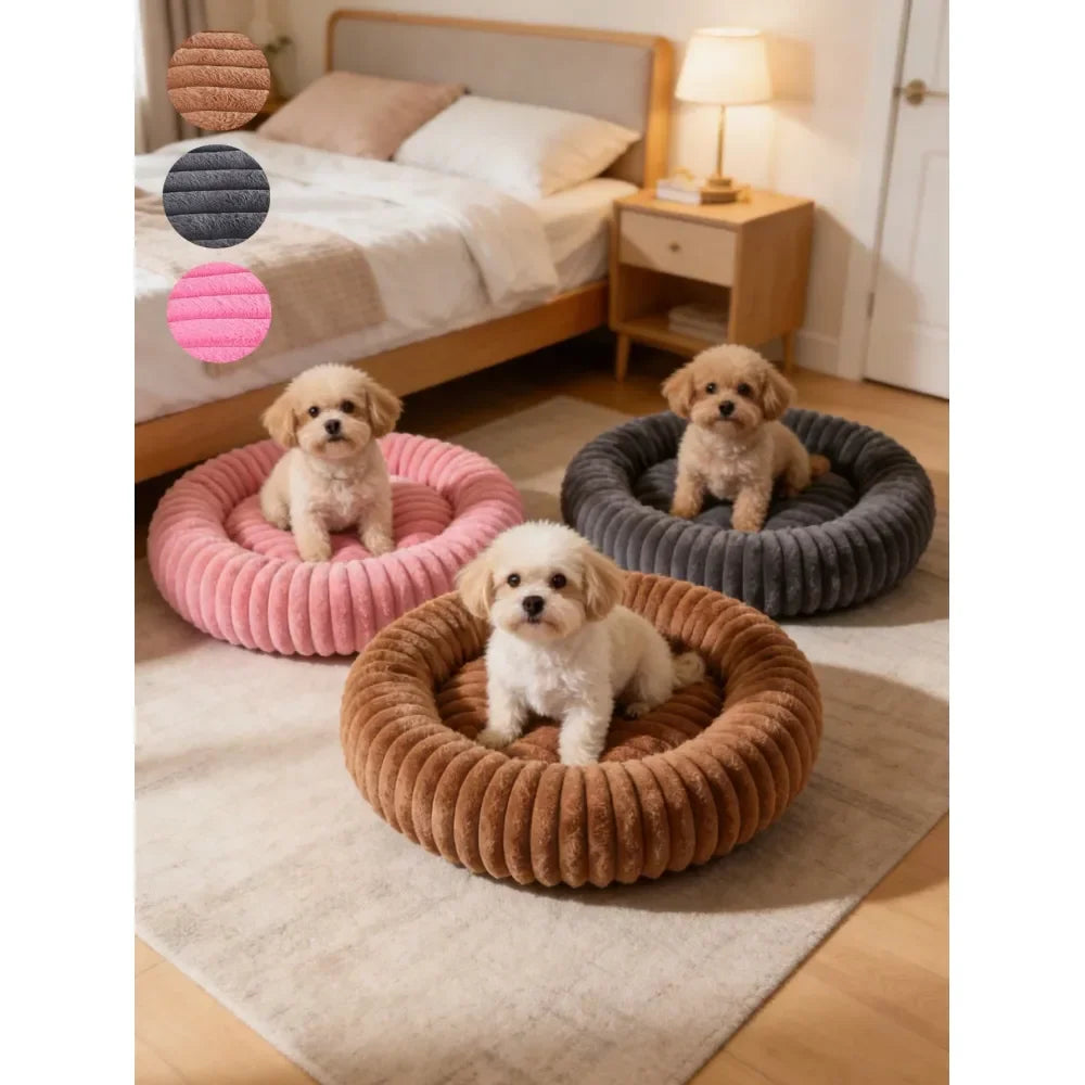 Orthopedic Donut Shaped Dog Bed For Extra Comfort And Support
