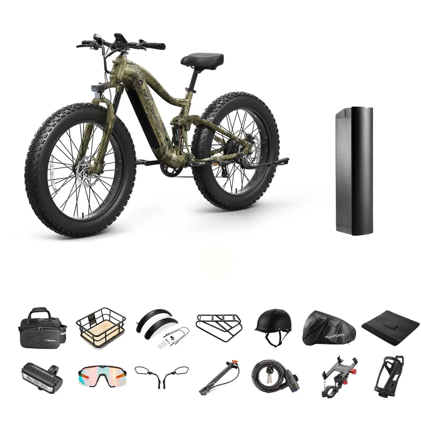 PUCKIPUPPY Boxer Electric Mountain Bike 960W 48V Ebike