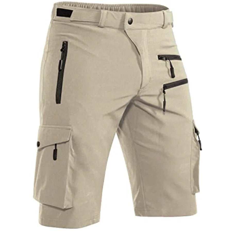 Men's Mountain Bike Shorts Quick Dry Cargo With Zipper Pocket
