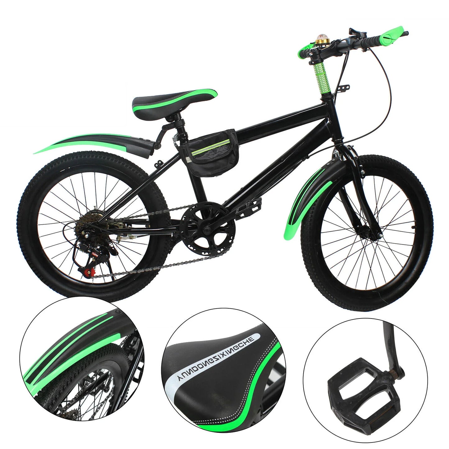 Kids Mountain Bike With Front And Rear Brakes Height Adjustable