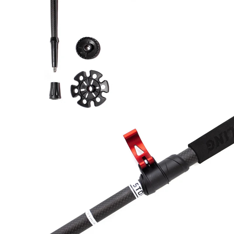 Okhealing Full Carbon Fiber Telescopic Trekking Poles