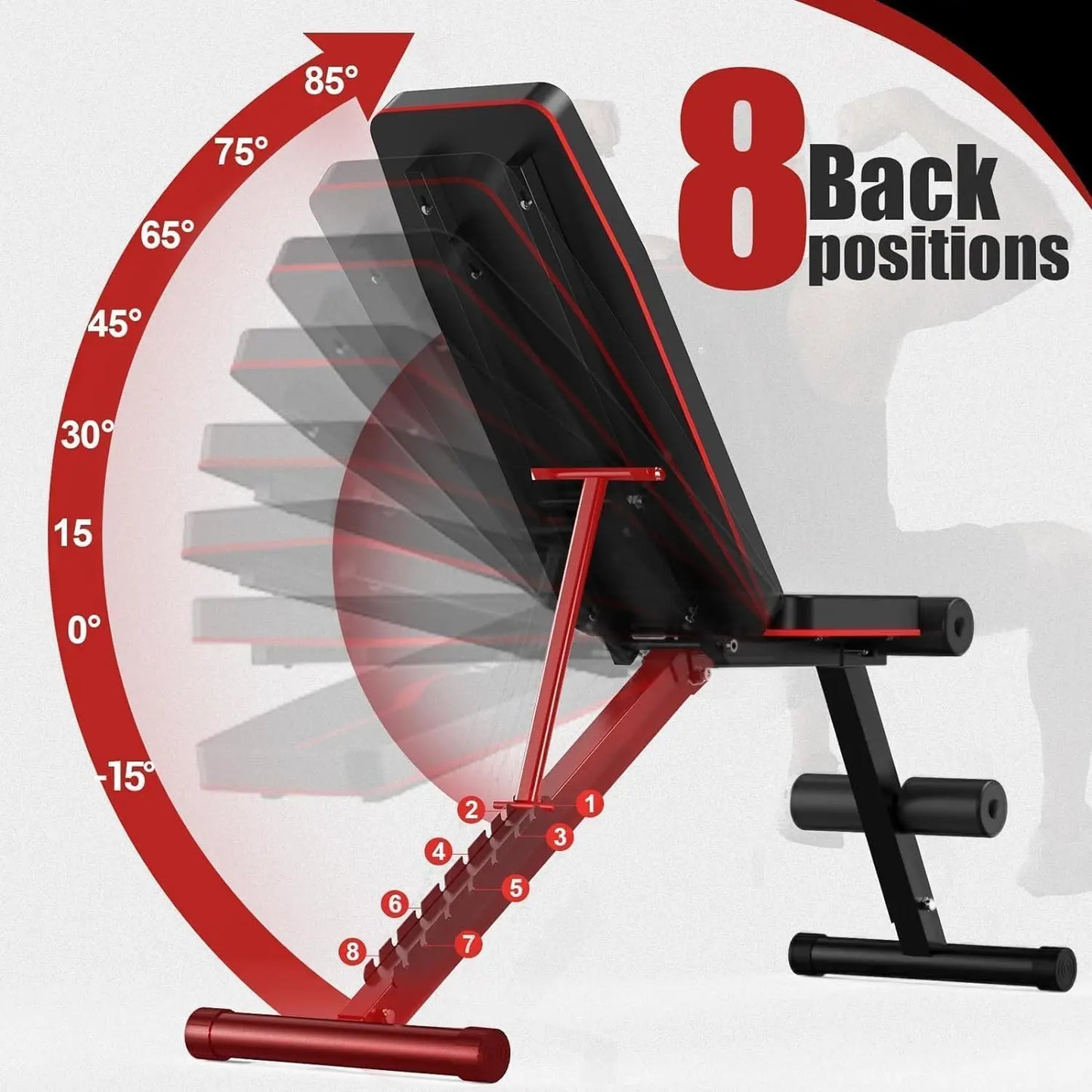 Adjustable Weight Bench Press for Home Gym Strength Training