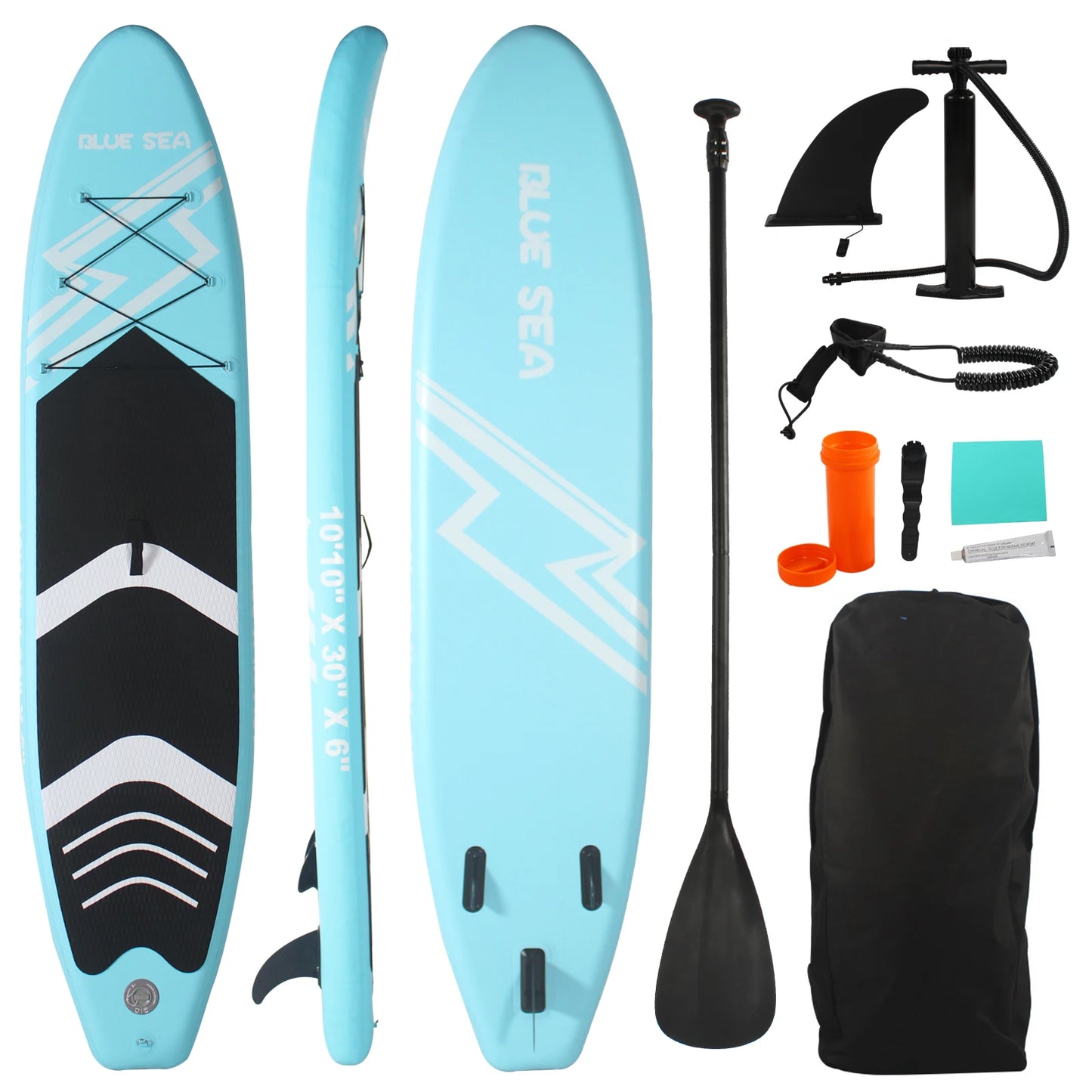 CADALENE Inflatable Stand Up Paddle Board With Pump And Backpack