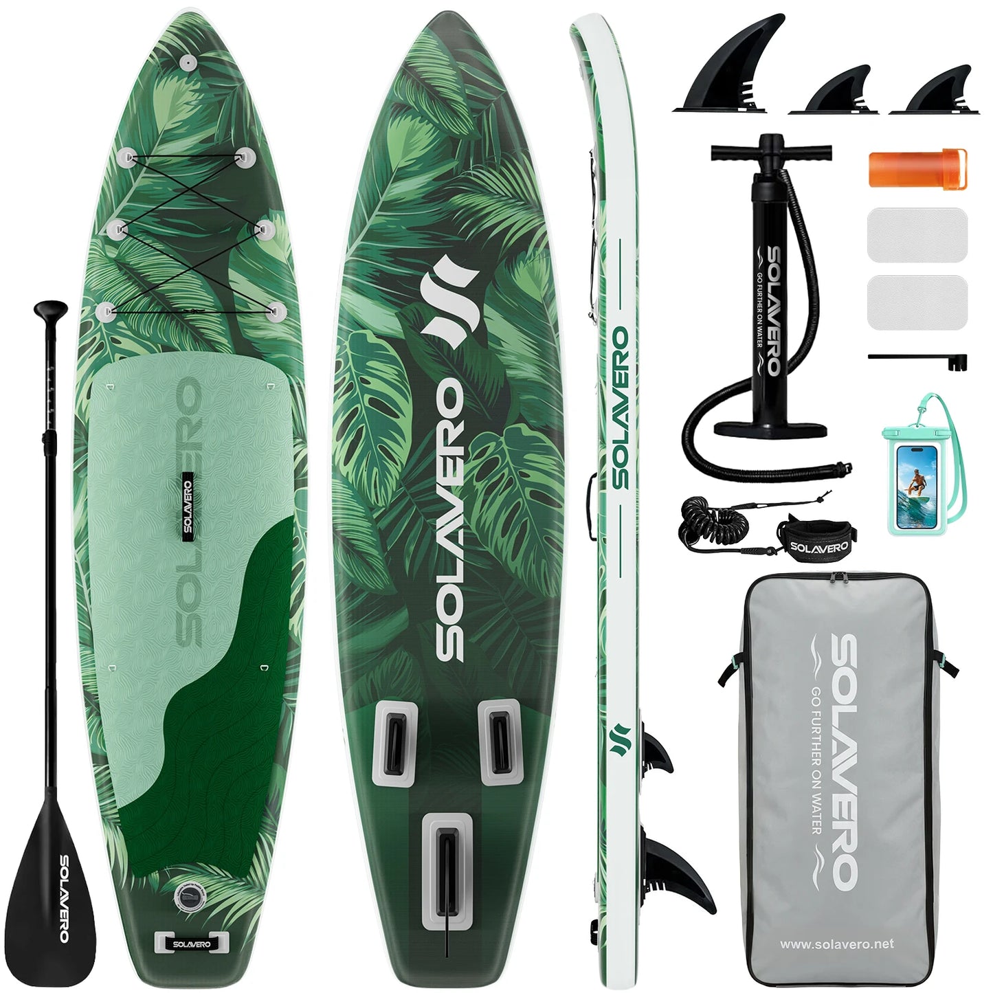 Inflatable SUP Board With Accessories And Adjustable Paddle