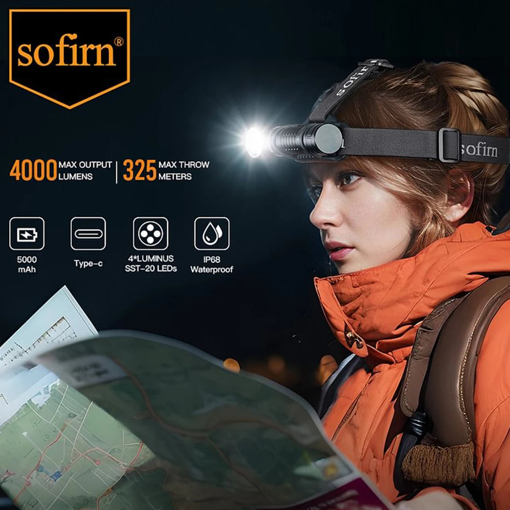 Sofirn HS41 4000lm Headlamp With SST20 LED