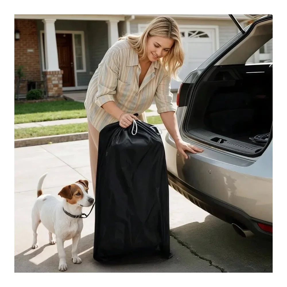 Dog Stroller For Pets With Weather Cover And Cup Holder