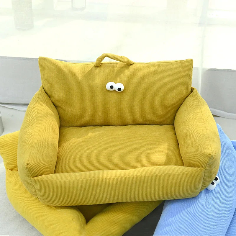 NONECN Puppy Cozy Sofa Kennel For Winter Warm Pet Nest Bed