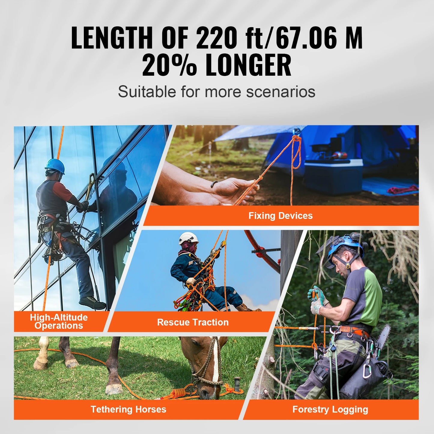 SucceBuy Polyester Rope Dual Weave For Outdoor Camping