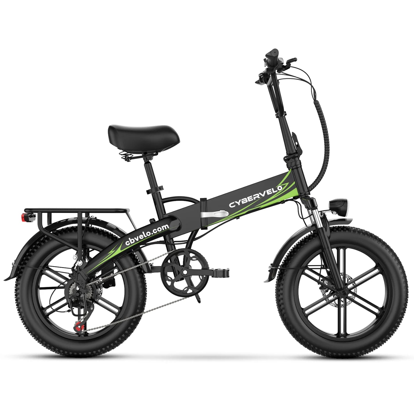 CYBERVELO 1000W Folding Fat Tire Electric Bike EK5 All Terrain