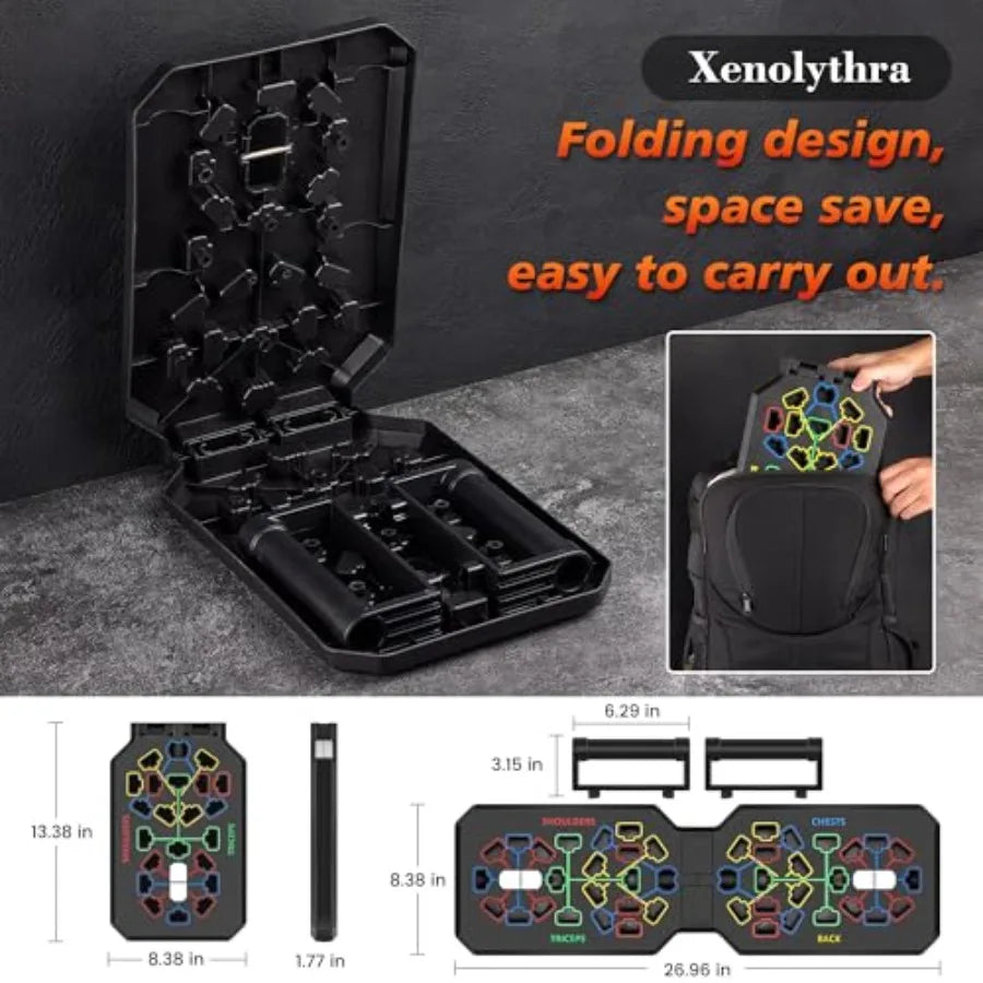Foldable Push Up Stands Board Fitness Equipment For Home Gym Adjustable