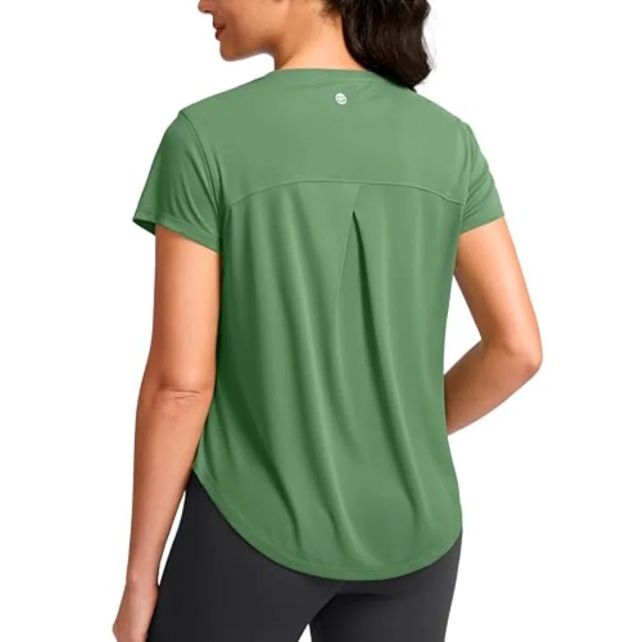 Gradual Quick Dry Bamboo Yoga Running Top For Women