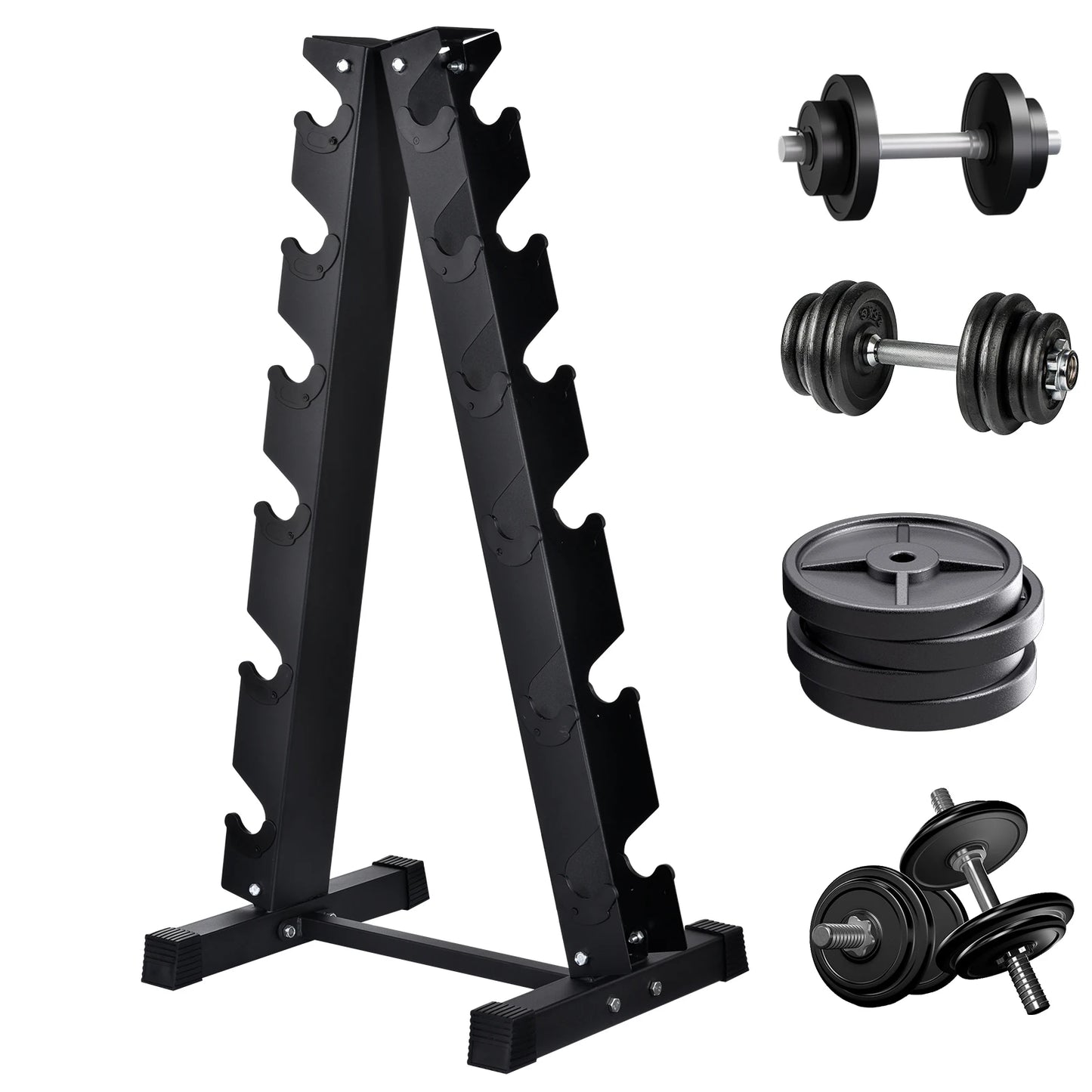 Dumbbell Rack Stand A Frame For Home Gym 500 Lbs Capacity