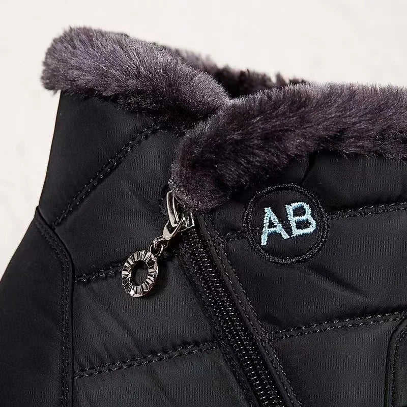 Women Mid-Calf Snow Boots With Zip Lining Plush Insole Warm