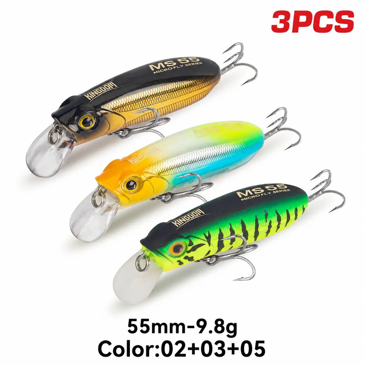 Kingdom Sinking Floating Minnow Lure Set For Sea Bass Trout