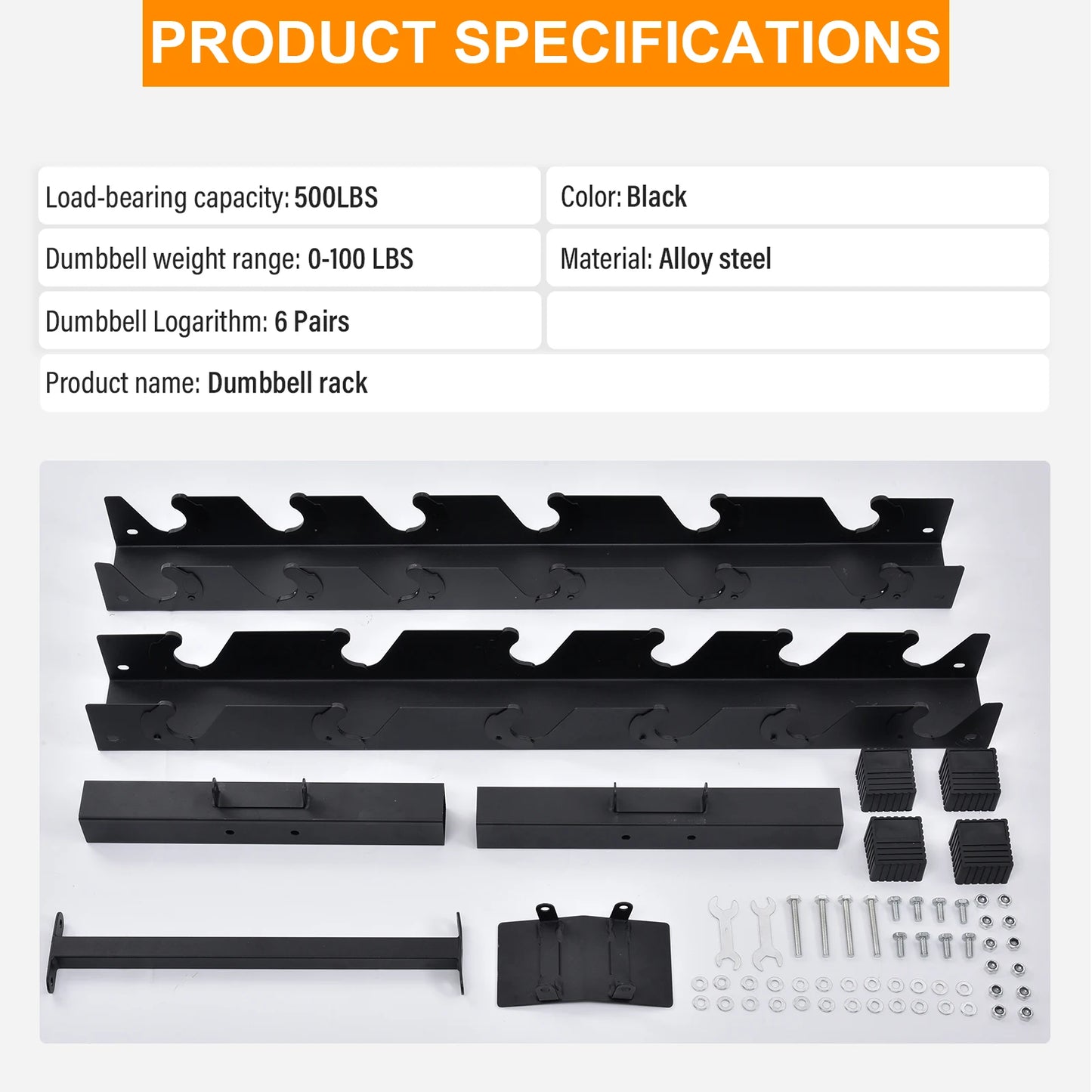 Dumbbell Rack Stand A Frame For Home Gym 500 Lbs Capacity