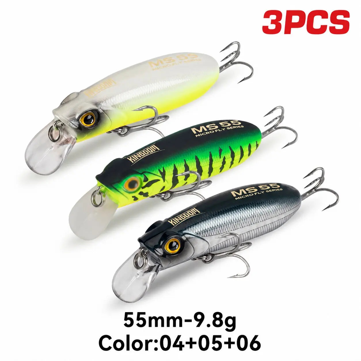 Kingdom Sinking Floating Minnow Lure Set For Sea Bass Trout