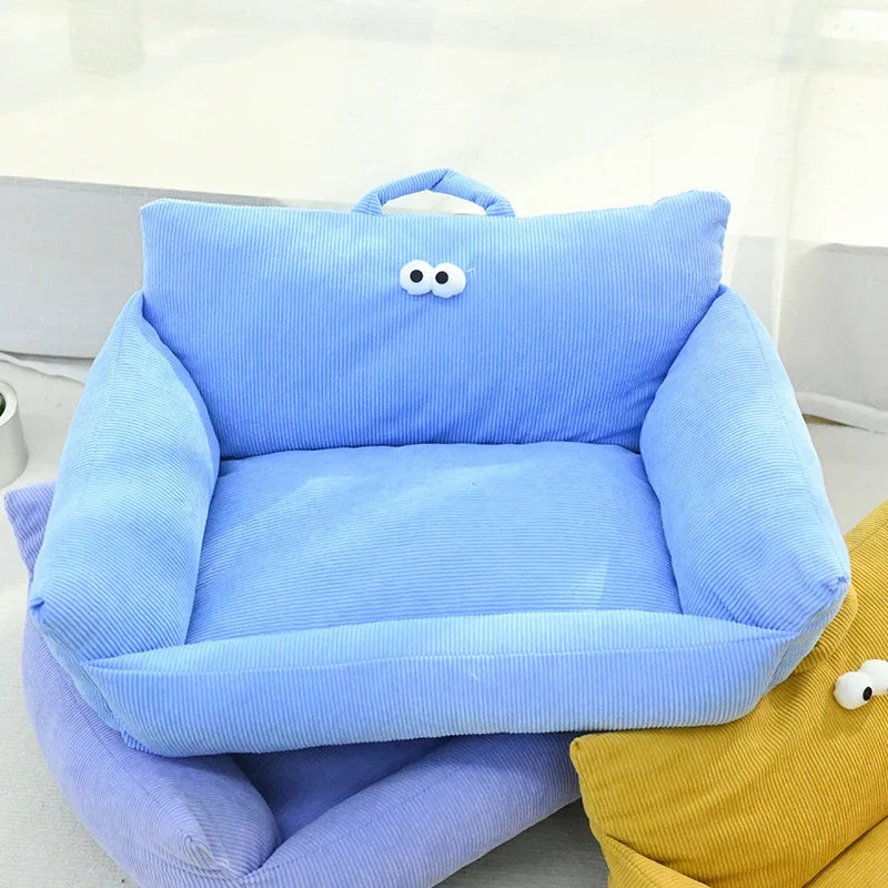 NONECN Puppy Cozy Sofa Kennel For Winter Warm Pet Nest Bed