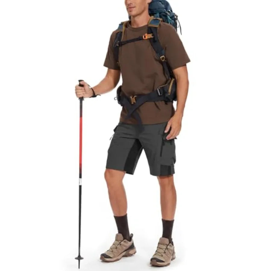 Men's Outdoor Quick Dry Stretch Shorts for Hiking and Travel