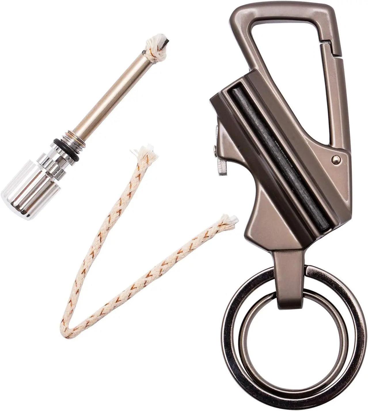 Reusable Fire Starter And Bottle Opener Keychain For Camping And Emergencies