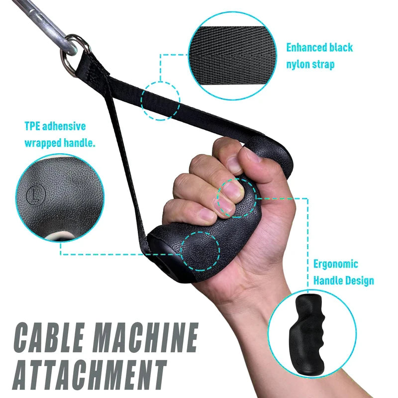 LAT Tricep Rope Pull Down Attachment for Home Gym