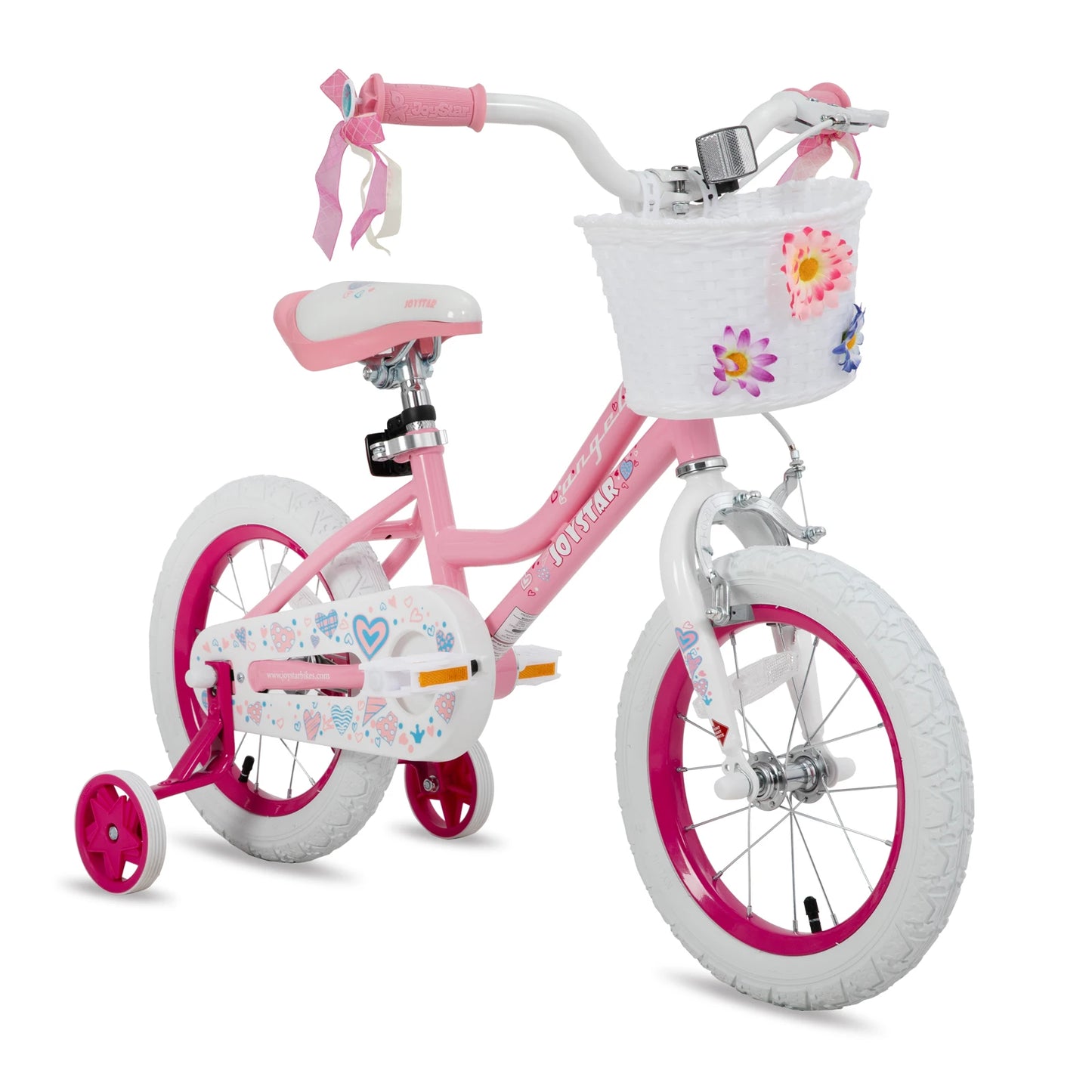 JOYSTAR Kids Bicycle With Basket And Training Wheels